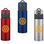 DH5704 25 Oz. Aluminum Sports Bottle With Flip Top Lid And Custom Imprint